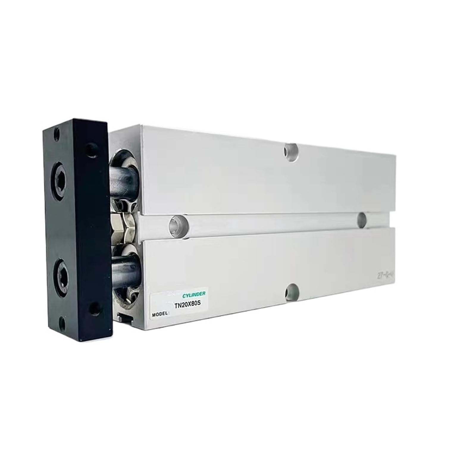 Cylindre double TN10X40S pour l'alignement précis de pièces sur convoyeur