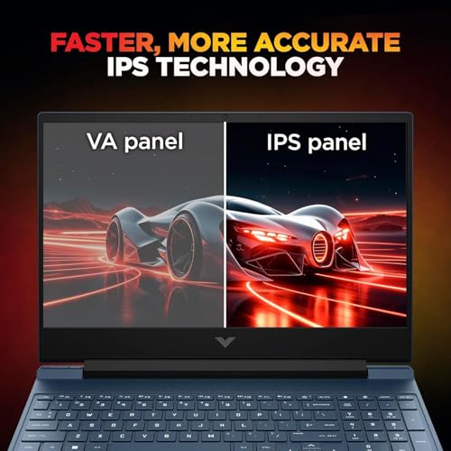 Image of HP Victus, Intel Core i7, 13th Gen-13620H, 6 GB RTX 3050 Gaming Laptop, (16GB DDR4, 512GB SSD) 144Hz,300 nits, IPS, 15.6inch(39.6cm) Win 11, M365* Office24, Blue,2.29kg, Backlit,fa2077tx