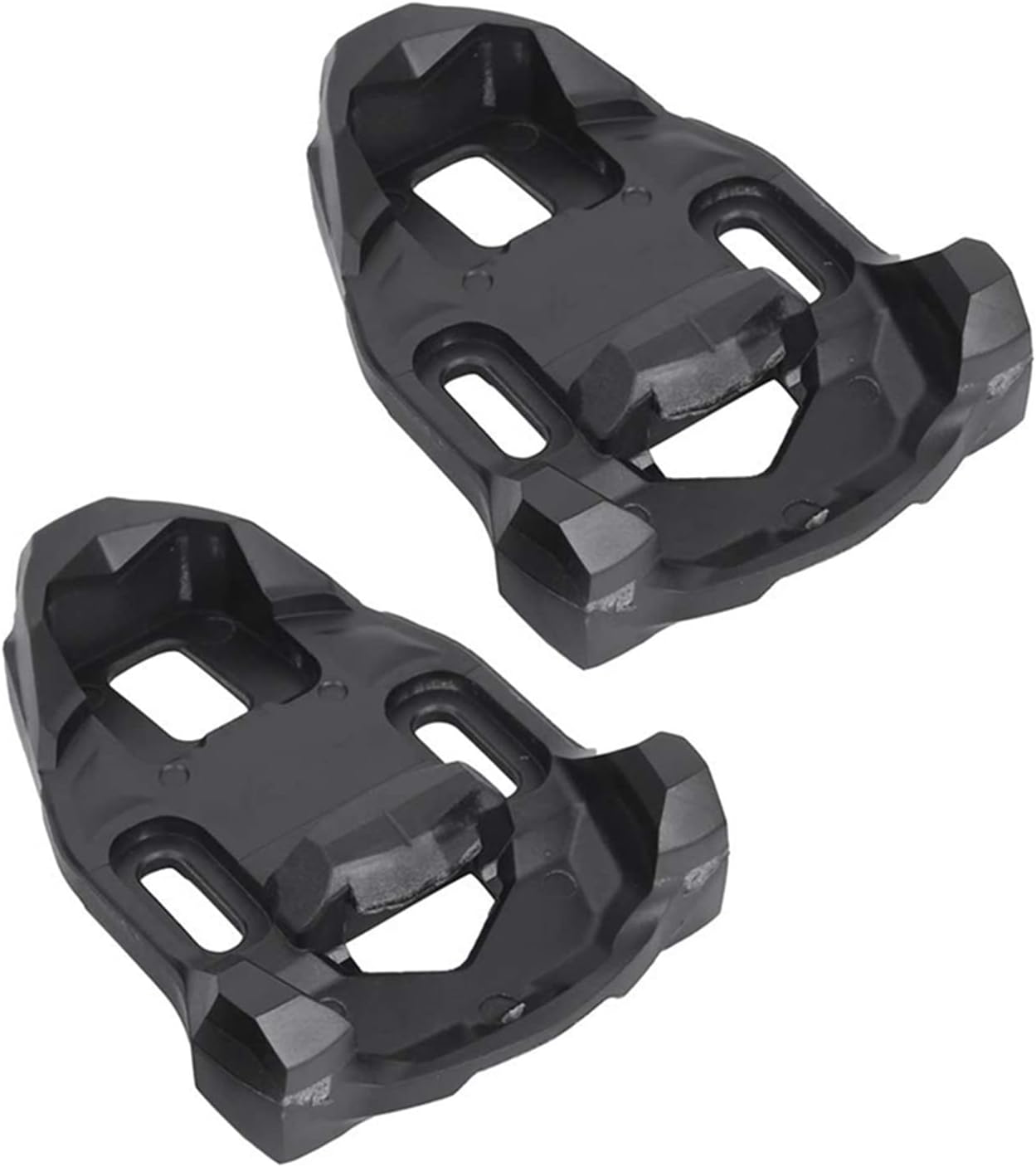 Bicycle Cleat Set, Plastic Black, Road Bike Cycling Pedal Cleats, Locking, Anti-Skid, for Iclic/X-Presso Pedals (Color: Black)