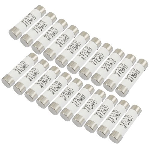 Tuerca del cilindro DealMux 20 piezas de cerámica 500V 63A fusible rápido...