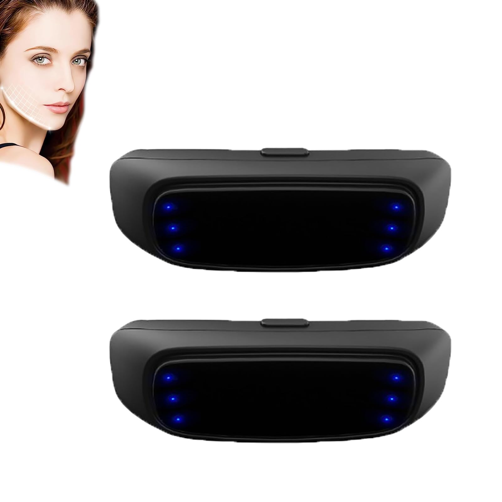 Sleeping V-Face Beauty Device,V- Face Shaping Massager,Smart Anti-Snoring Device,Face Tightening And Lifting Device,Intelligent Electric V- Face Shaping Massager Double Chin Reducer (2PCS)