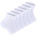 Produktbild Weiche Lüften Gel Ferse Socken Offene Zehensocken für Trockene Harte Gerissene Haut Befeuchtende Tagesnachtpflege Haut, 3 Paare (Schwarz, Lila, Royalblau) (Weiß)
