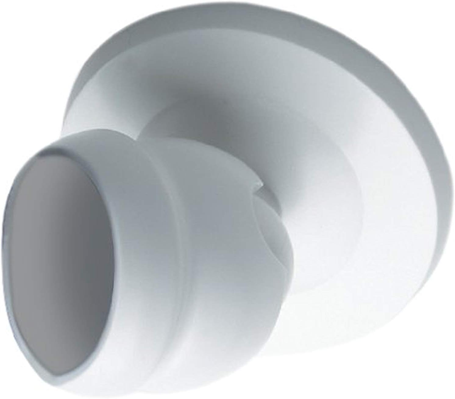 One Ridder Vario Shower Rod Angled Wall Mount and Matching Ridder Telescopic rod .98in / 25mm diameter (Chrome, 43.3-96.46in)