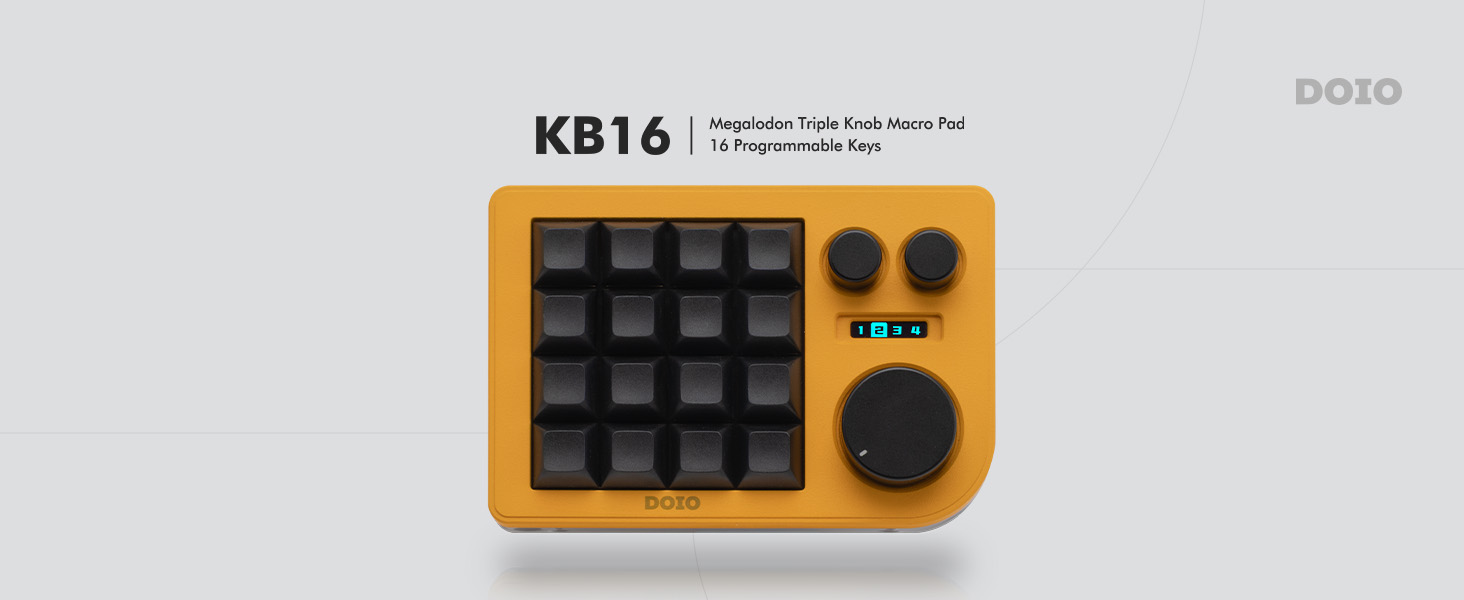 Amazon.com: KEEBMONKEY Megalodon Triple Knob Macro Pad