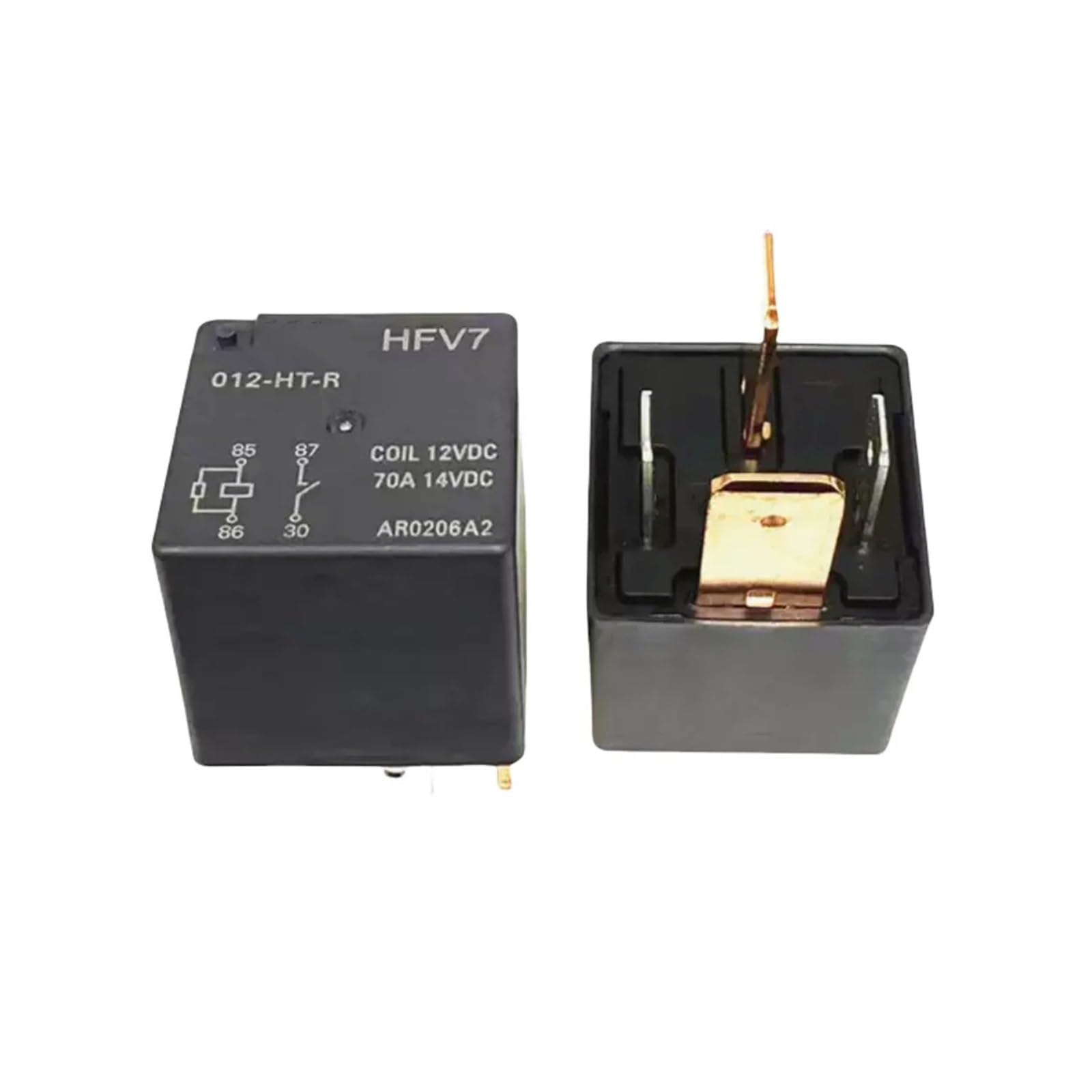 PKNVKZIDK 2PCS HFV7 012-HT-R Automobile relay 70A 4PIN