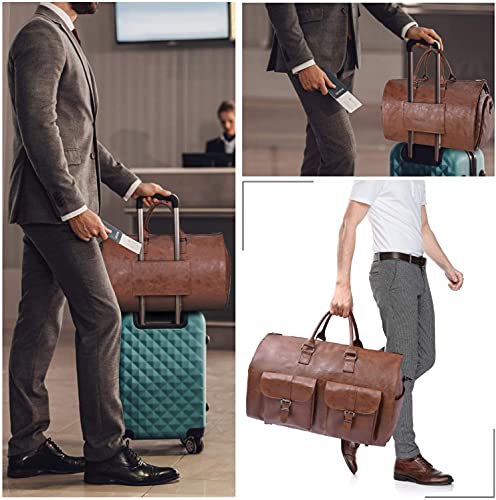 seyfocnia Convertible Travel Garment Bag,Carry on Garment Duffel Bag for Men Women - 2 in 1 Hanging Suitcase Suit… - Image 7