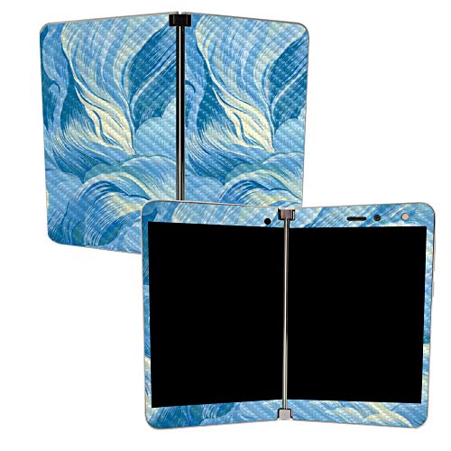 Image of MIGHTY SKINS MightySkins Carbon Fiber Skin for Microsoft Surface Duo - Whimsical | Protective, Durable Textured Carbon Fiber Finish | Easy to Apply, Remove, and Change Styles | Made in The USA