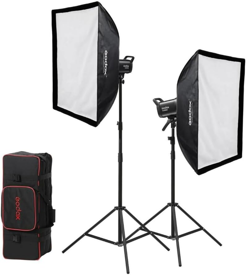Godox SL60IIB Video Bi-Color 2 Light Kit with App Control, Compact Design, and Adjustable Color Temperature
