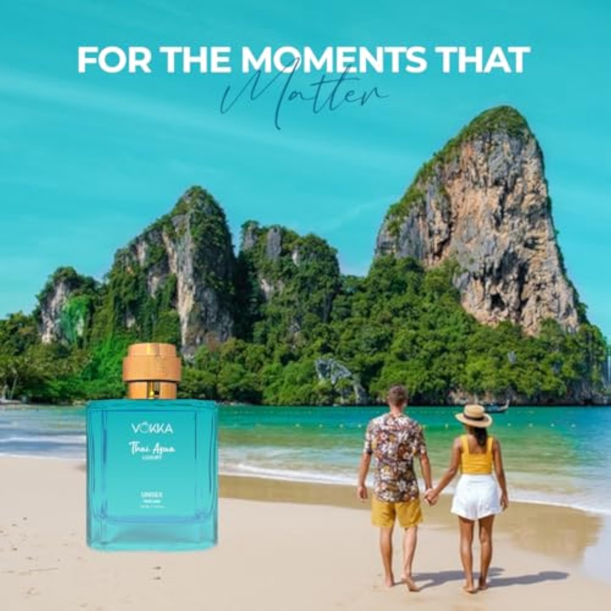 Thai Aqua & Oud Unisex Luxury Perfume, 2x100ml