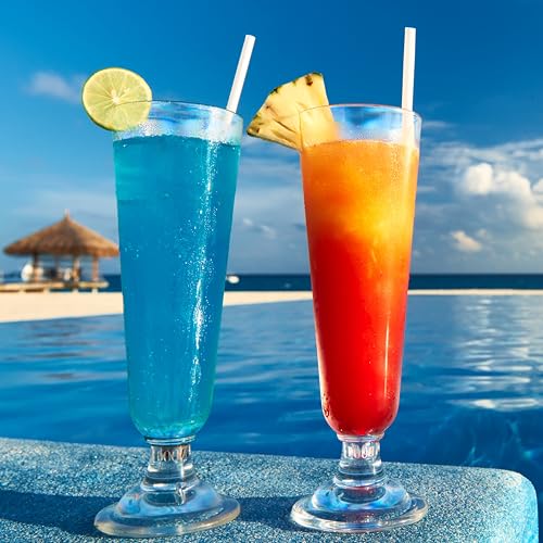 100 pitillos desechables 12in para vaso 40oz color miniatura 7
