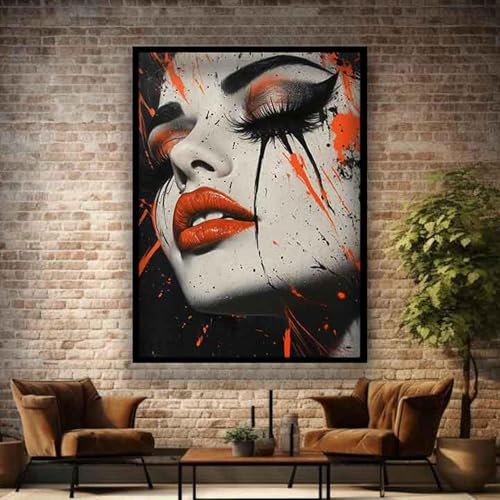 Affiche abstraite sur toile pour remplacer une déco fade