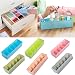 Produktbild bdrsjdsb 5 Zellen Kunststoff Aufbewahrungsbox Krawatte BH Socken Fernbedienung Schublade Kosmetikteiler Ordentlich Organizer Blau