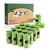 Poop Bags, Environment Friendly Pets N Bags Dog Waste Bags, Biodegradable, Refill Rolls, Includes Dispenser (16 Rolls / 240 Count)