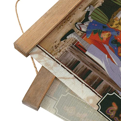 Anime Rurouni Kenshin Scroll Poster Wall Fabric Decor Hanging Paintings Wood Frame Hanger Magnetic Kit Holder Print Picture For Living Room Bedroom Decoration #TOP2