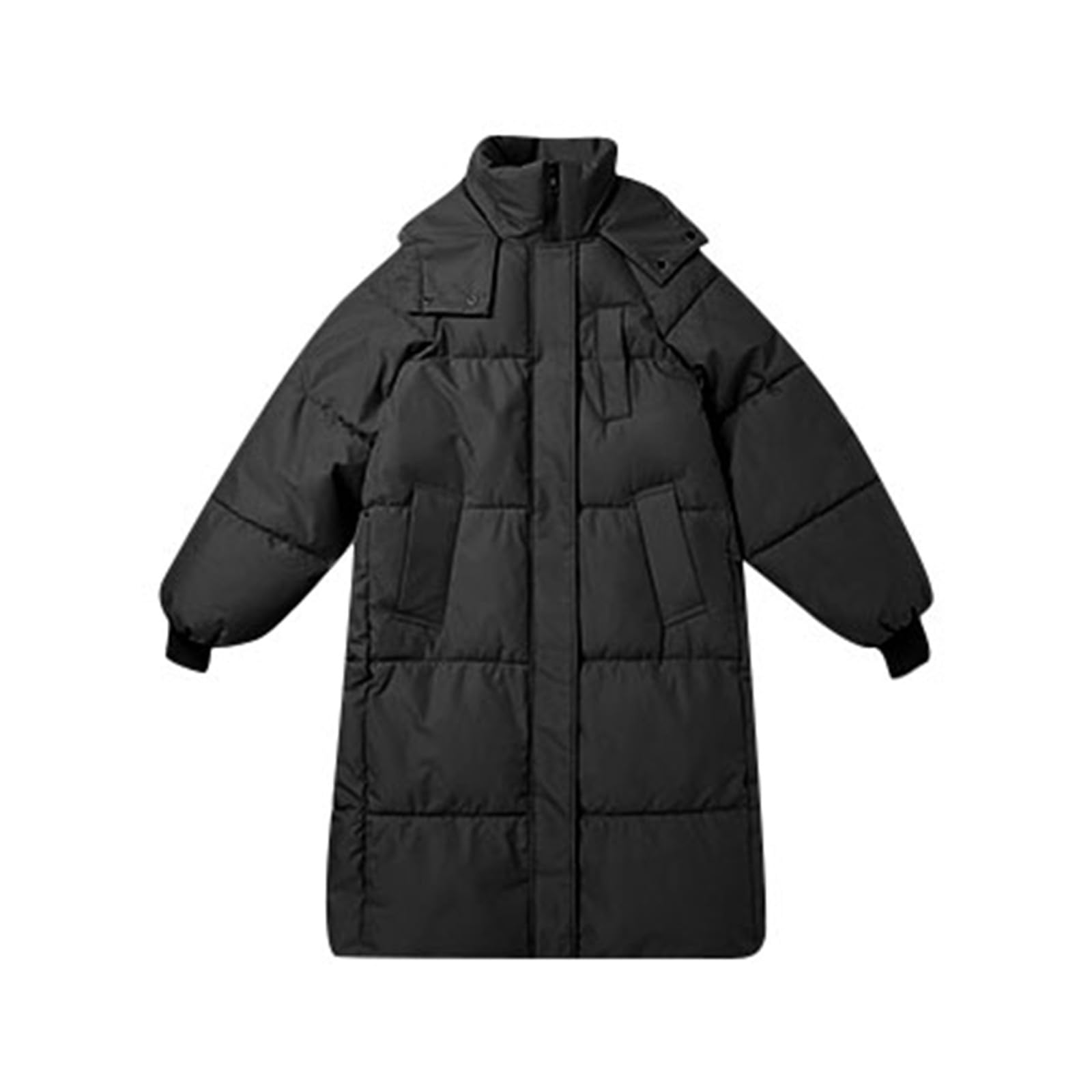 Piumino Donna Invernale Cappotto Lungo Sopra il Ginocchio Invernale da Donna, Spesso e Largo Festa
