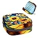 RODAILYCAY Starry Sky Sunflower Butterfly Menstrual Pad Purse for School, Tampons Collect Pouch for Women Girls, Soft Sanitary Napkin Disposal Bags