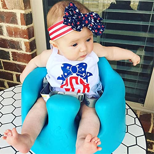 Infant baby 4th of July Headbands Flag Day Headband Bowknot Baby Headband for baby.(F95-Type B)2