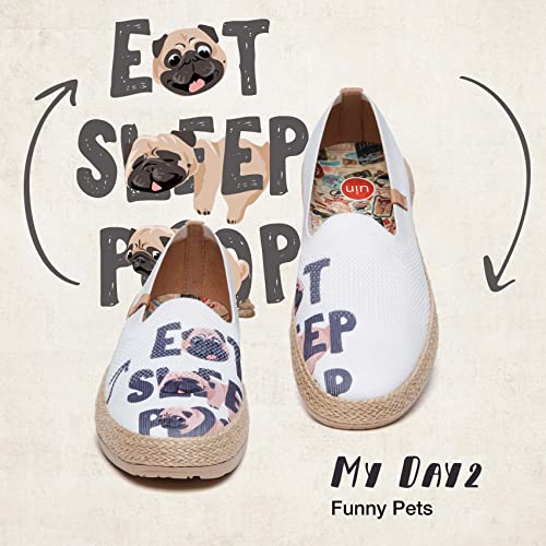 Image of UIN Shoes for Women Slip On Sneakers Comfortable Lightweight Barefoot Travel Art Painted Casual Loafers