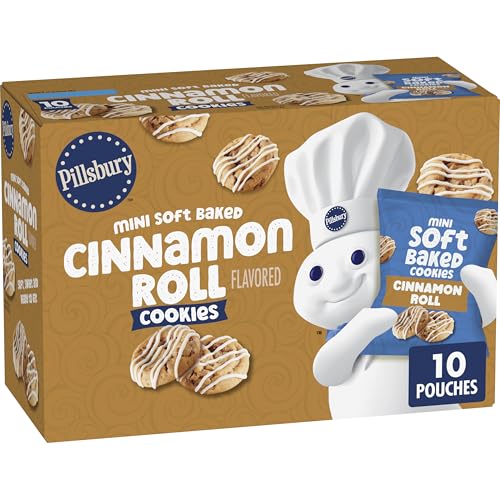 Image of Pillsbury Mini Soft Baked Cinnamon Roll Flavored Cookies 10 Count