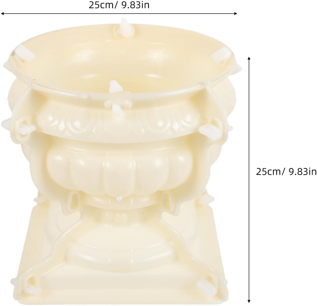 Yardwe Flower Pot Mold Unique Epoxy Planter Mold for Creative Crafts for Family Projects Home Decoration