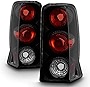 ACANII - For 2002-2006 Cadillac Escalade Black Smoked Tail Lights Brake Lamps Pair Replacement Driver & Passenger Side