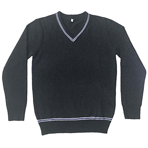 WOTOGOLD Cosplay Costumes Mens Womens Sweater Fall and Winter Waistcoat Long Sleeve Blue, Small
