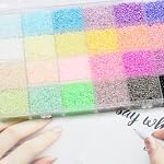 Taille 12/0 Artisanat Perles de graines de verre 2mm Petit Poney Perles Assortiment Kit avec la boîte organisatrice pour la fabrication de bijoux (24 Ensemble multicolore assorti, Total About 16800pcs)