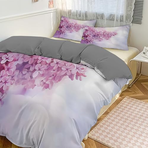 Couette 200x200 cm réversible en microfibre avec fermeture éclair utile