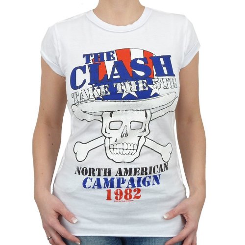 the Clash - Amplified Take 5th Band Girlie Shirt white