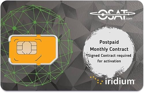 Iridium Teléfono satelital Tarjeta SIM postpago