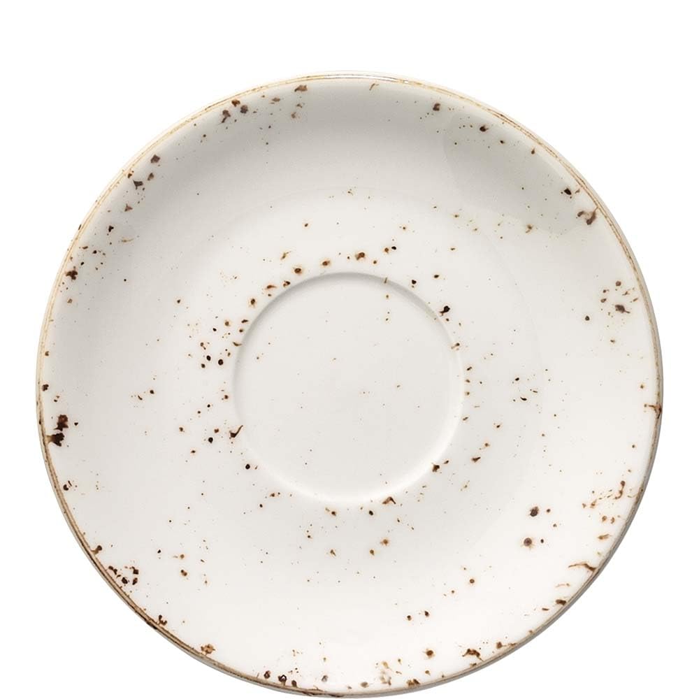 6x Bonna Grain Rita Untertasse Ø12cm 1,5cm hoch Weiß Porzellan GRARIT02KT Unterteller Kaffeeteller Teeteller Geschirr