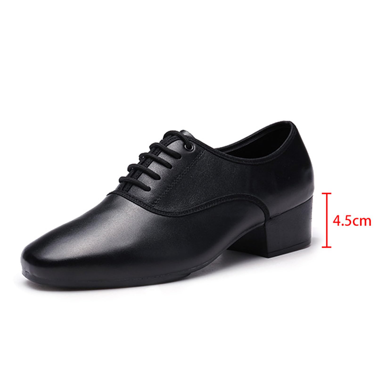 Scarpe da Ballo Latino Uomo Tacco Alto Suola Pelle Salsa Valzer Carattere