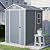 RockRain 4x6ft Outdoor Storage Shed: Heavy-Duty Resin Construction with Lockable Door & Ventilation - Tool Protection Solution for Micro Farms & Community Gardens Organization