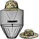 AOGOE Head Net Face Mesh Head Cover, Hut Mit Moskitonetz, Moskito Kopfnetz Net Kopfschutz-Netz für Optimale Sicht, Waschbar, Moskitonetz Hut für Outdoor Lovers,Klettern,Angeln, Imkerei(Grün)