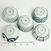 Saikai Pottery Traiditional Japanese Blue And White patterns Japanease Rice Bowls (5 bowls set) 31043 from Japan