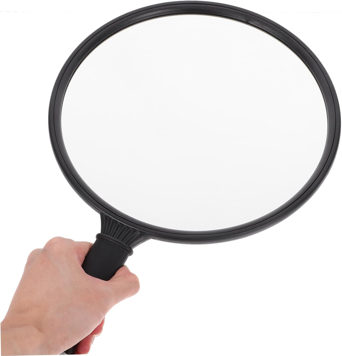 Outanaya Hand Mirror Makeup Mirror for Barbers and Artists Black