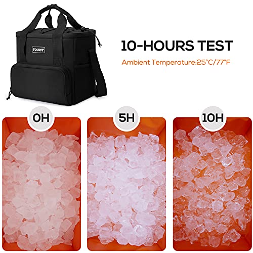 Image of TOURIT Small Soft Cooler Bag Insulated, 24 /35 /46-Can Lunch Cooler Bag, Ice Chest, 14.6 /24 /32L Leakproof & Portable Coolers for Picnic, Beach, Camping, Work, Travel, Trip