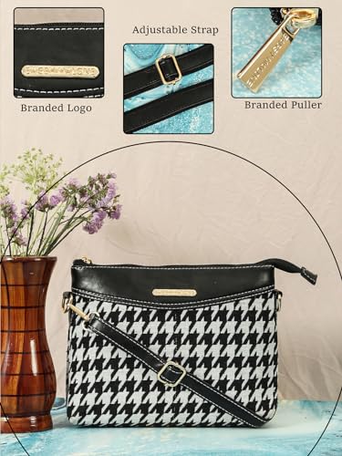 Image of Bagsy Malone Affascinante Eleganza Sling Bag-Black&White