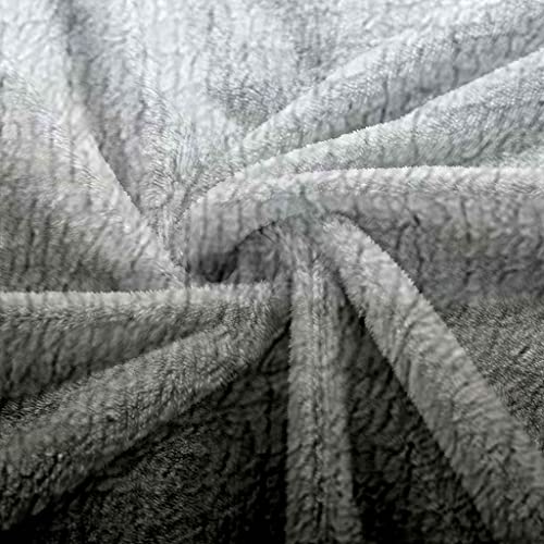Couverture flanelle cheval blanc plaid microfibre douce canapé lit - 5