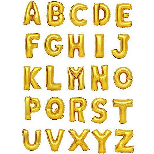 Image of Wanna Party 16 inch Letter W Golden Balloon Pack of 1