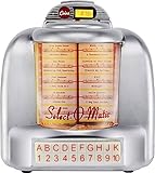 Silva Schneider Jukebox 55 Tischradio UKW AUX, Bluetooth, USB, SD Akku-Ladefunktion Silber