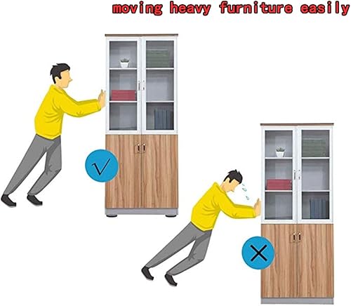 Miniatura 4 de Deslizadores de muebles para alfombras y suelos de madera dura, deslizadores adhesivos para muebles, almohadillas autoadhesivas para muebles (16,