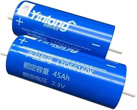 36Pcs 30C High-Discharge LTO Battery Cell 2.3V 45Ah 30-Year Ultra-Long Durability Battery for Off-Grid System Heavy-Duty Loads