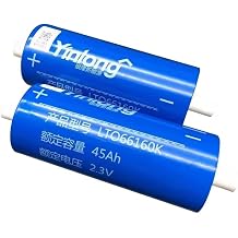 36Pcs 30C High-Discharge LTO Battery Cell 2.3V 45Ah 30-Year Ultra-Long Durability Battery for Off-Grid System Heavy-Duty Loads