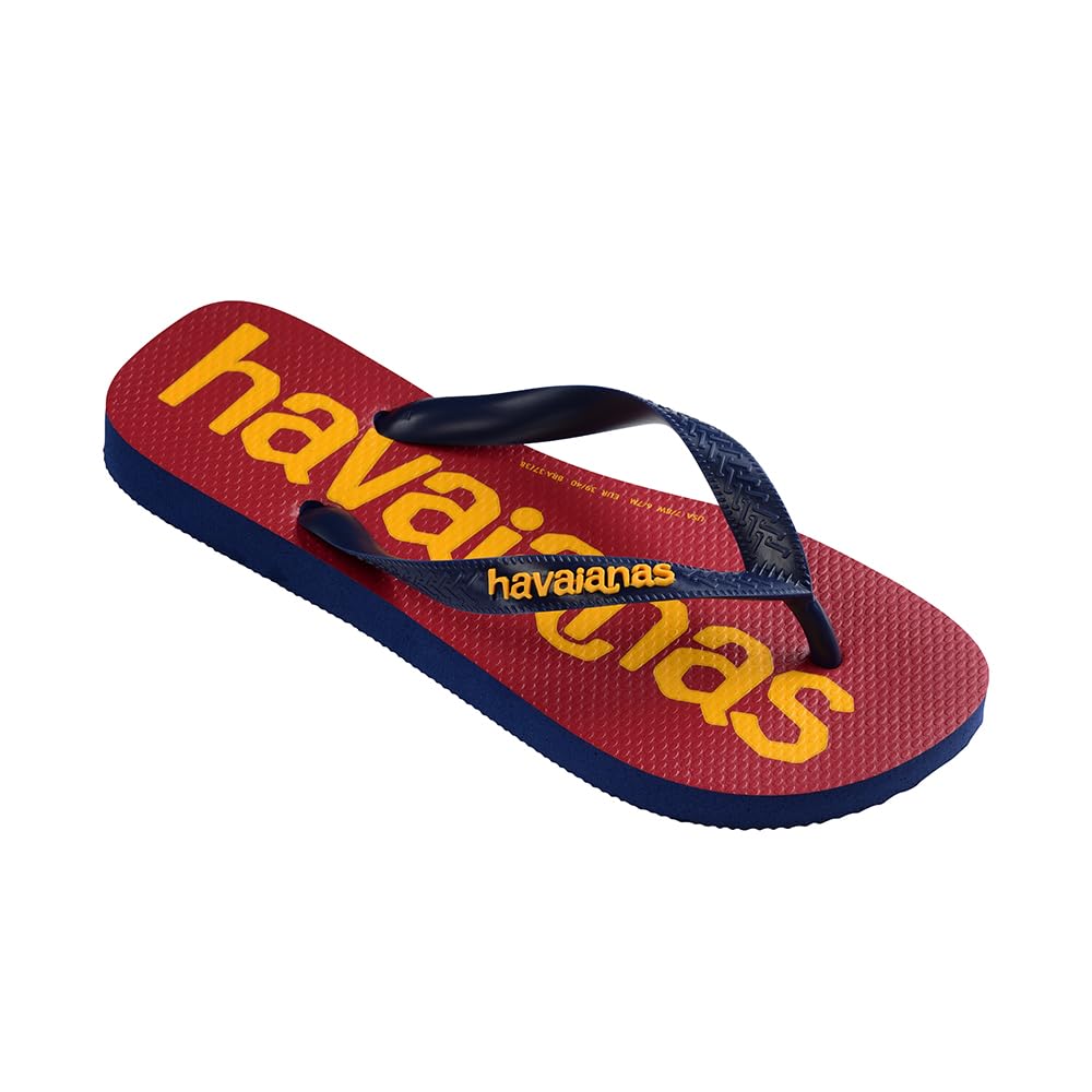 HAVAIANAS HAV. Top Logomania 2 Flip Flop, Navy, 23 EU