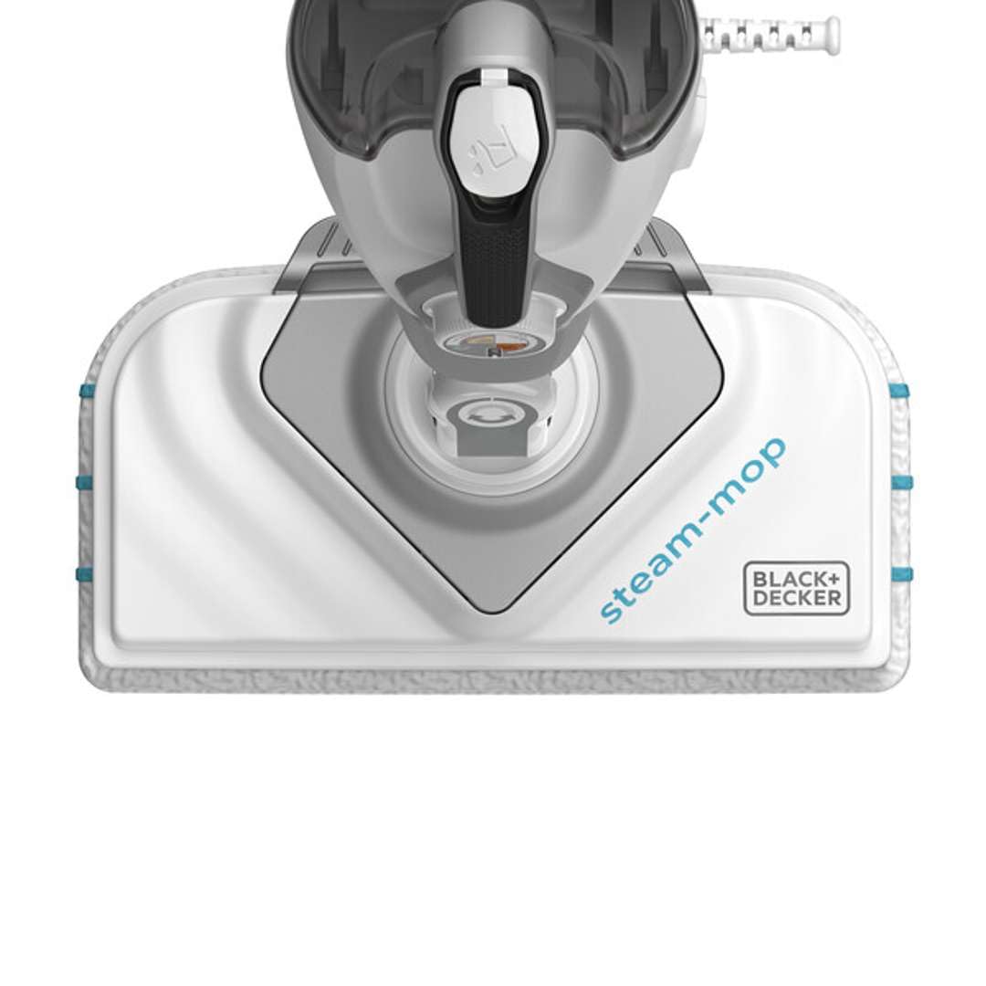 BLACK Plus DECKER - Balai Vapeur Multifonctions Filaire - 1600W - Avec corps détachable- Tête Delta et Gant STEAMITT - 15 accessoires - Temps de chauffe : 15 s - Câble : 8 m - BHSM1615DSG-QS