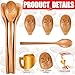 Cinnvoice 3 Pcs Golden Spoon Award Cooking Trophy for Chili Cook Off Chili Cook Off Wood Spoon Prizes Salsa Trophy Chili Cook Off Decorations 1st, 2nd, 3rd, Wooden Spoons for Cooking Gift Baking