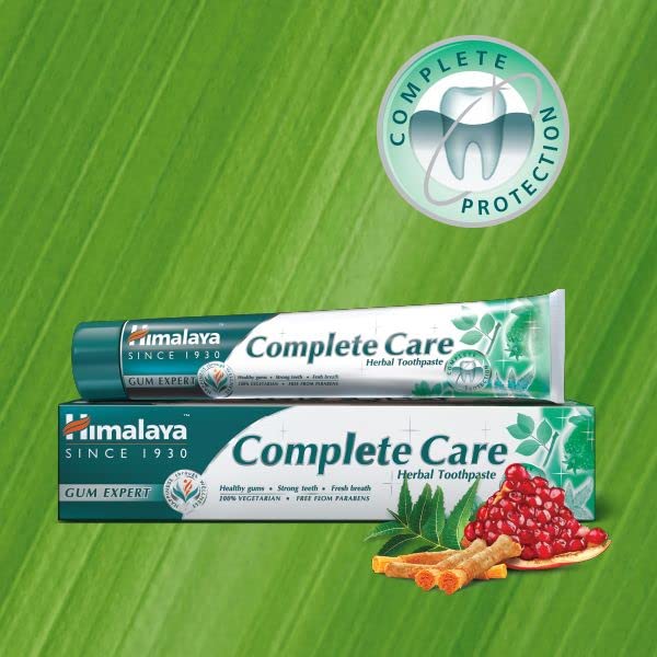 Himalaya Since 1930 Komple Bakım Bitkisel Diş Macunu, Florürlü, Parabensiz, Vejeteryan, Güçlü Dişler, 75 ml