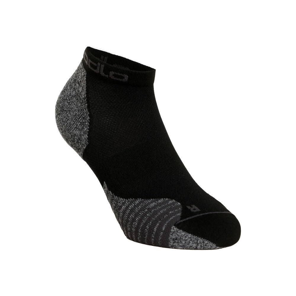 Odlo Unisex Short Running Socks CERAMICOOL RUN, black, 39-41
