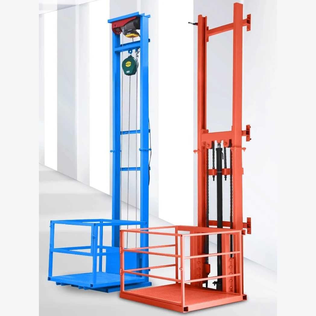 Hydraulischer Aufzug Lastenaufzug für Haushalt und Lager - Langlebiger Plattformkran mit Motorzug für Fabrik - Einfach zu bedienender industrieller Einsatz